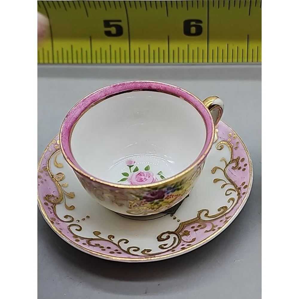 Vintage Child's Teacup and Saucer Set Lot Of 3 Occupied Japan So Tiny‎